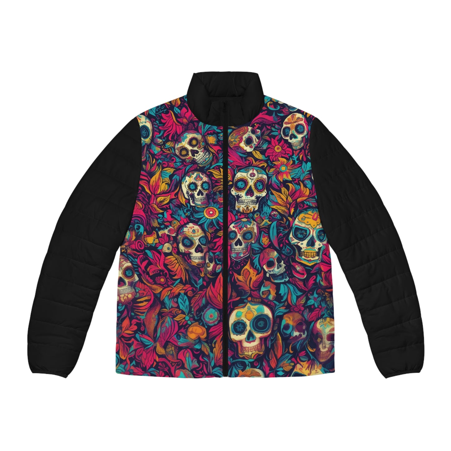 Crazy Calacas Men's Puffer Jacket