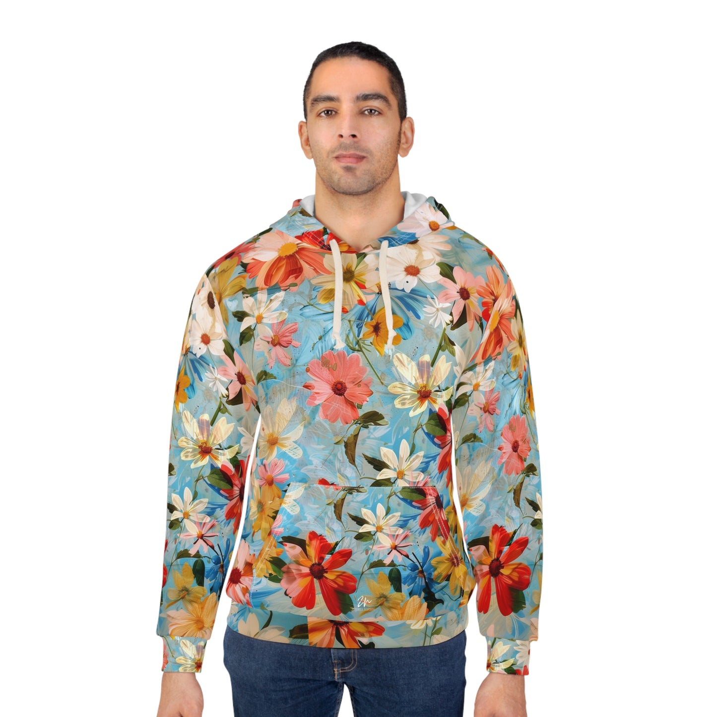 Vintage Flowers Unisex Pullover Hoodie