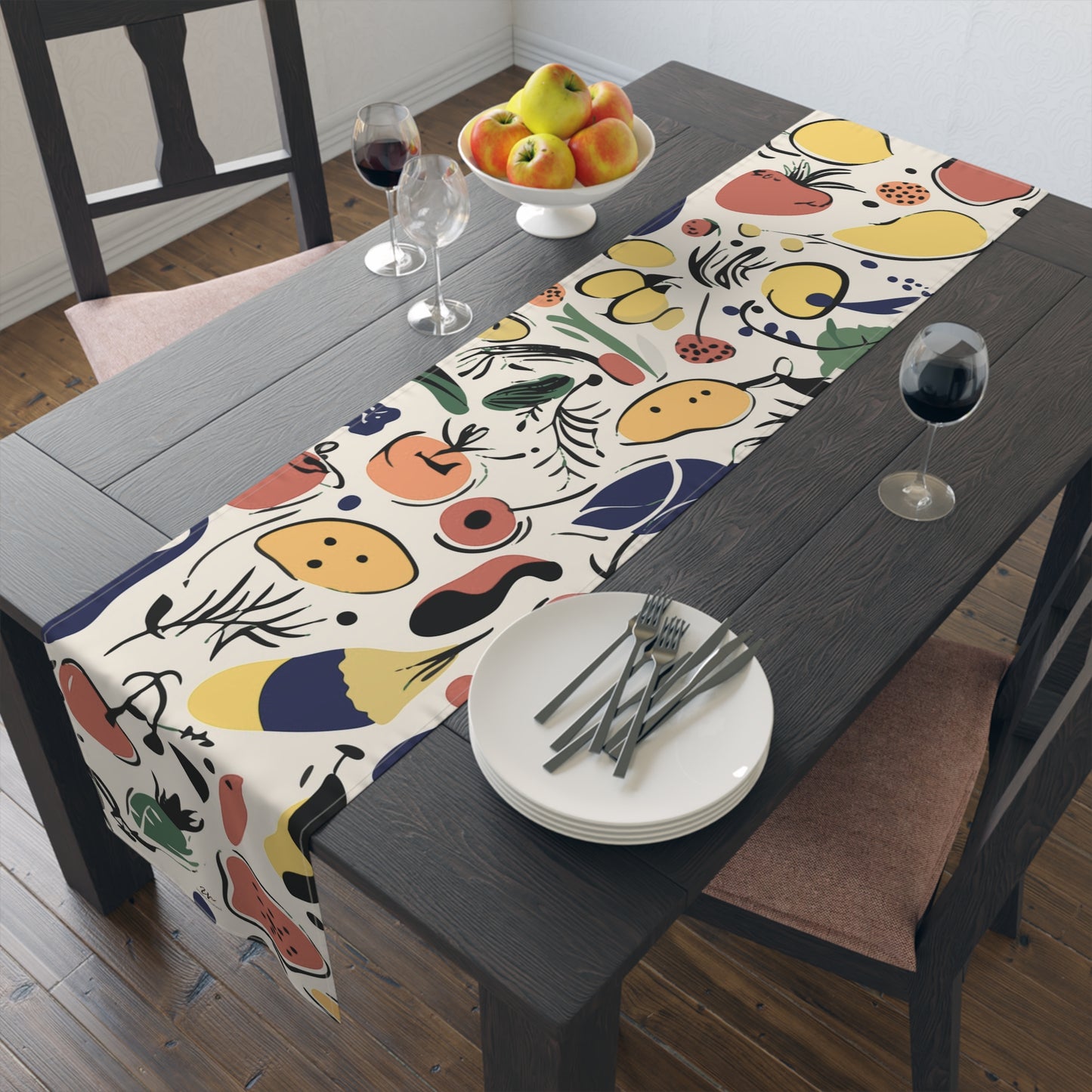 Abstract Harvest Table Runner