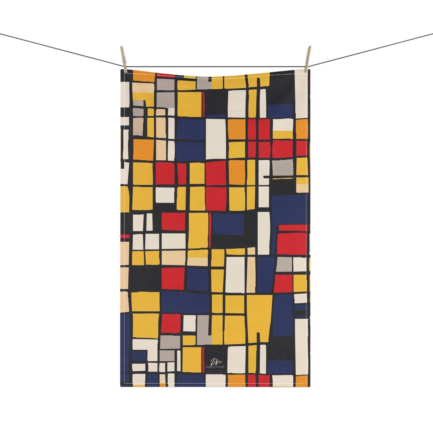 Mondrian-Inspired Tea Towels