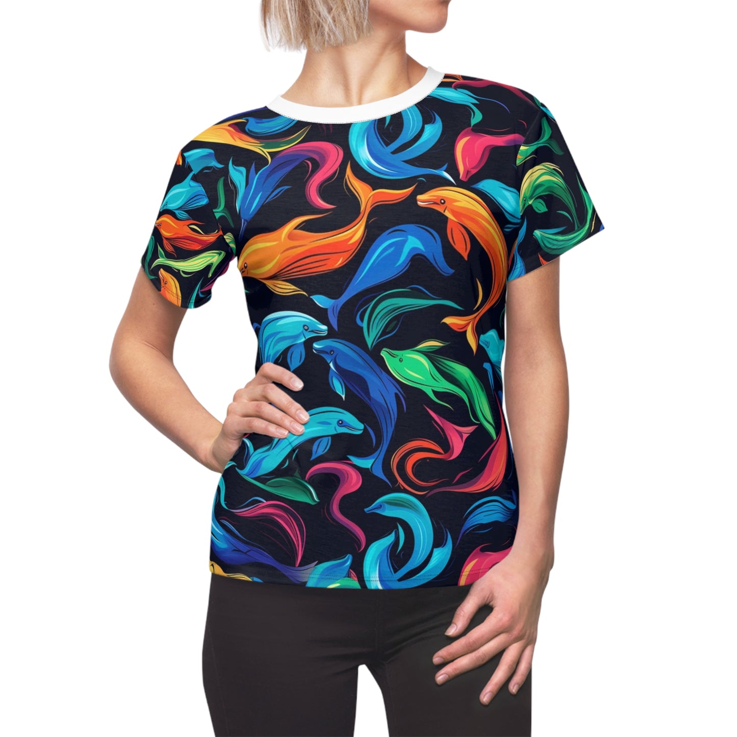 Vincent's Dolphins Women's Cut & Sew Tee