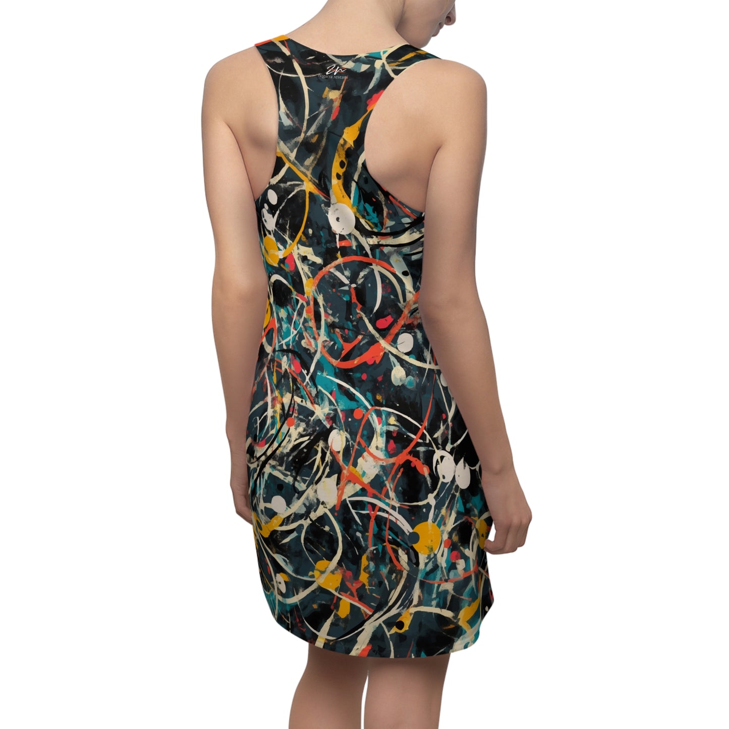 Pollock-Inspired Racerback Dress