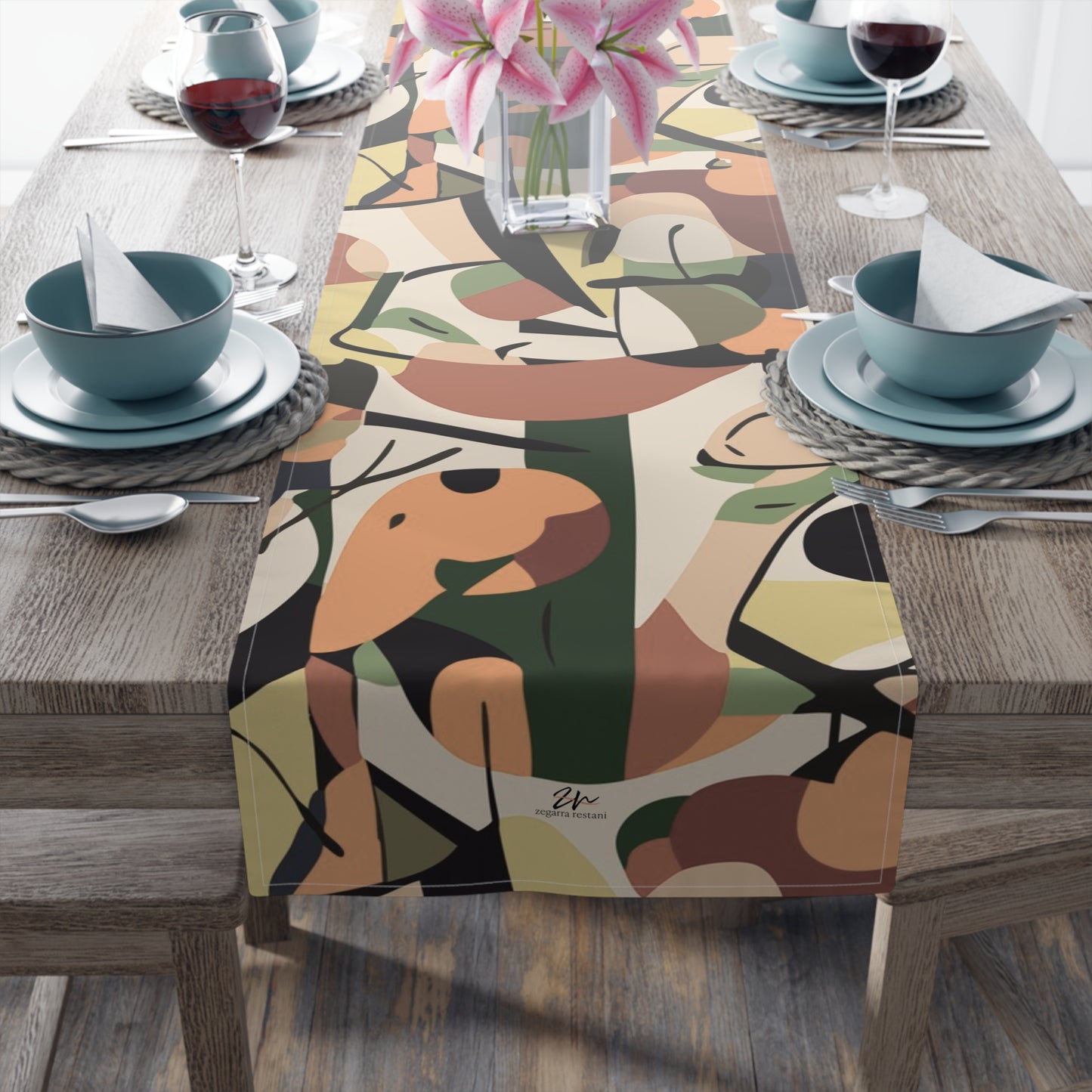 Cubist Garden Runner