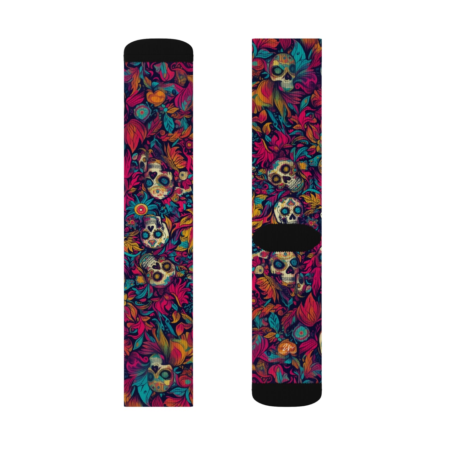 Crazy Calacas Sublimation Socks