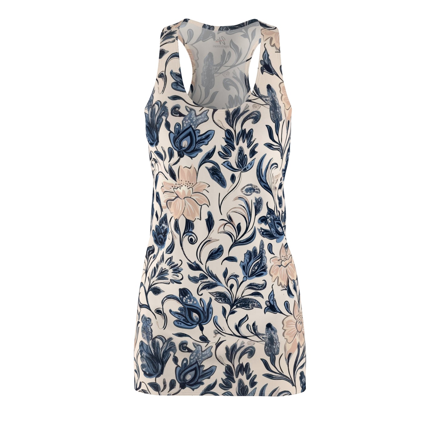 Porcelain Grace Racerback Dress