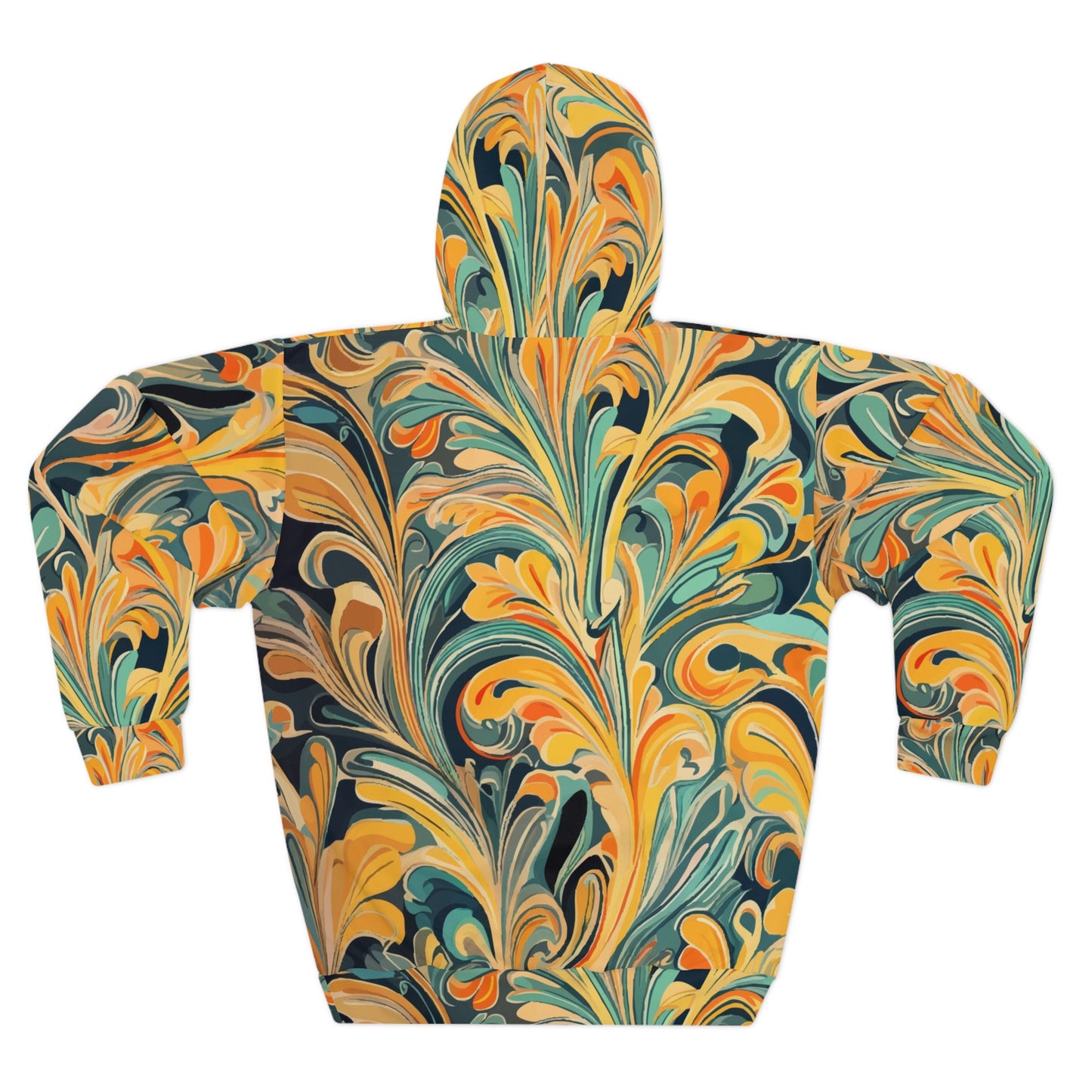 Golden Swirl Unisex Pullover Hoodie