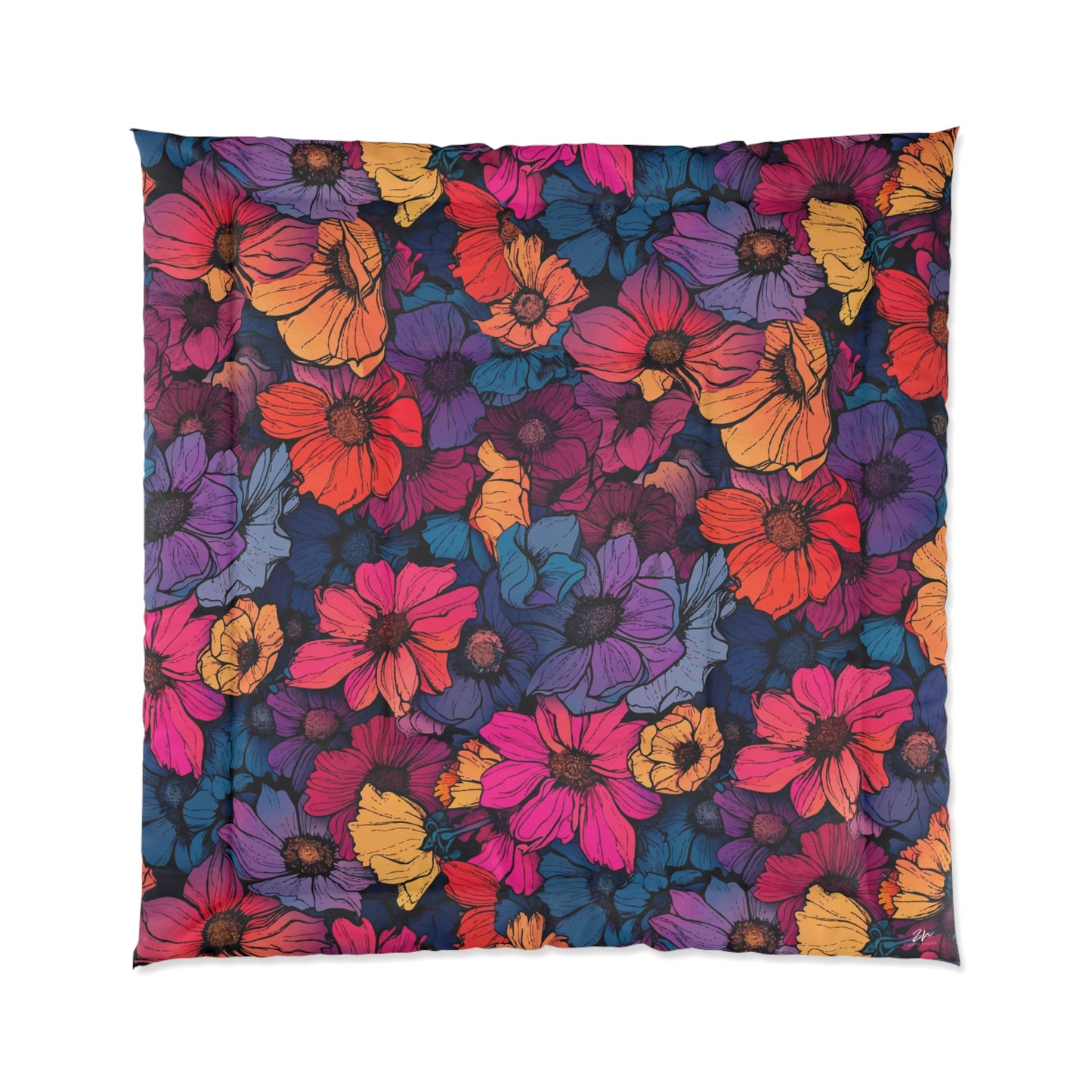 Vivid Blossoms Comforter