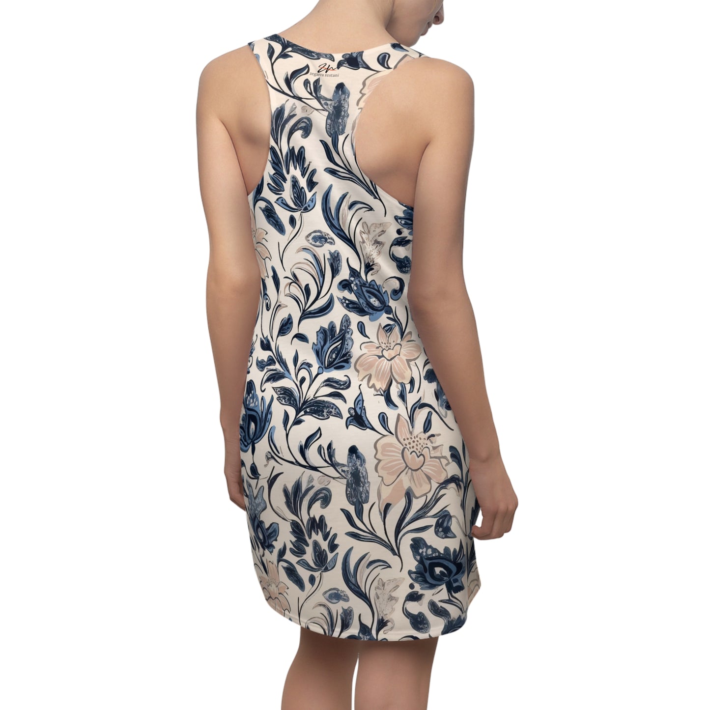Porcelain Grace Racerback Dress