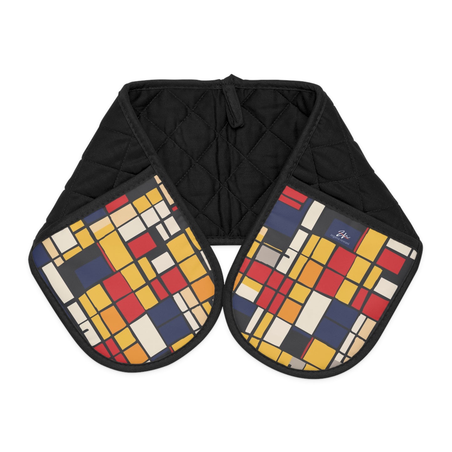 Mondrian-Inspired Oven Mitts