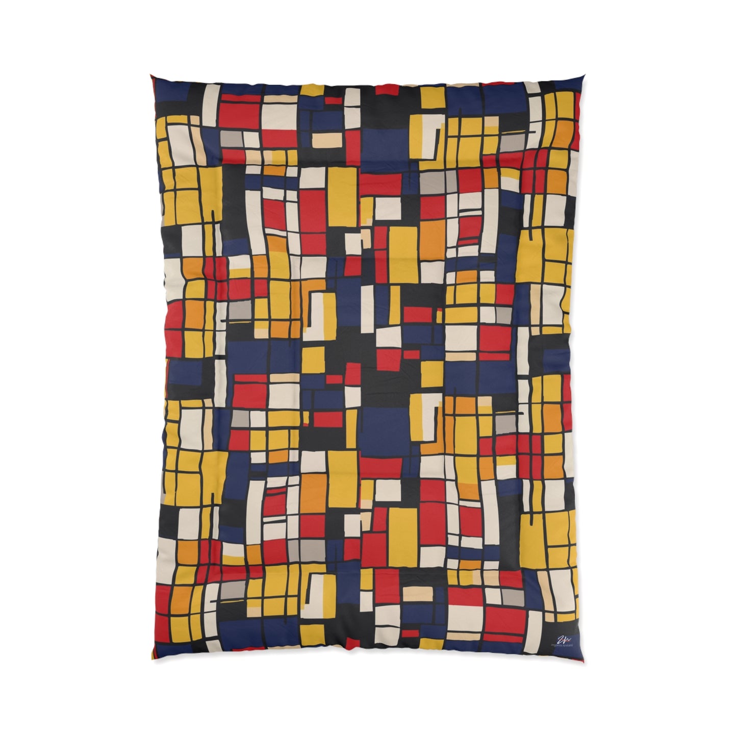 Mondrian-Inspired Comforter