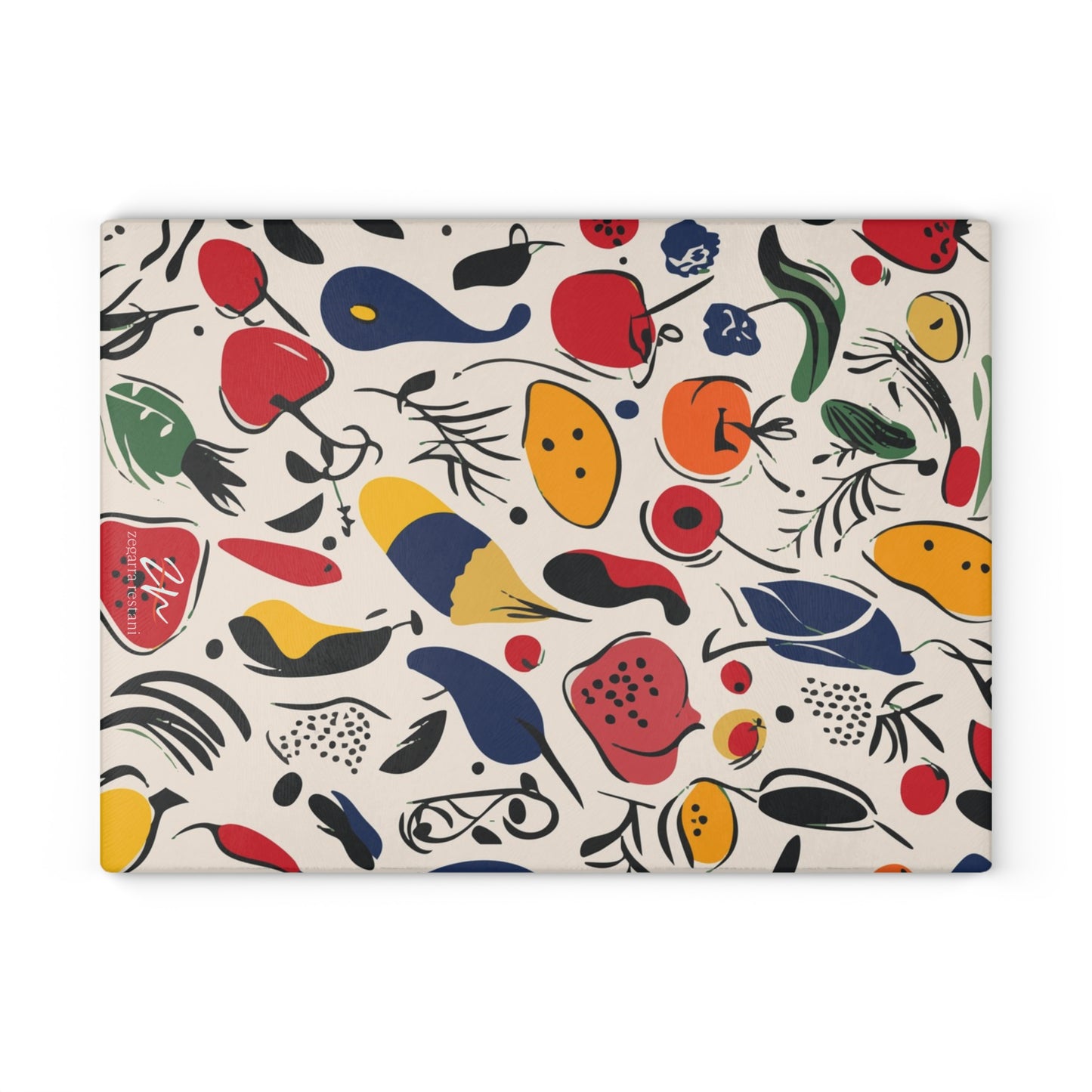 Abstract Harvest Cutting Board