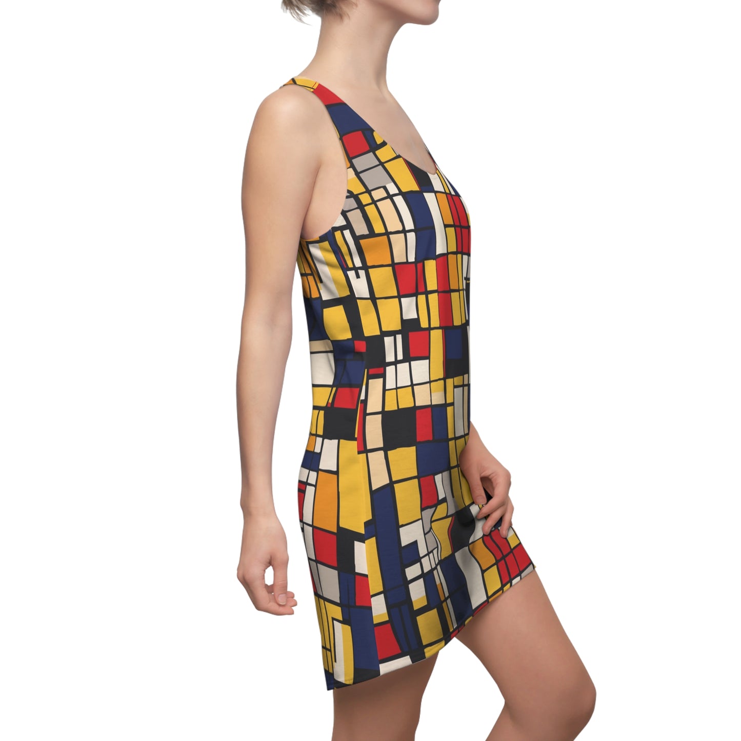 Mondrian-Inspired Racerback Dress