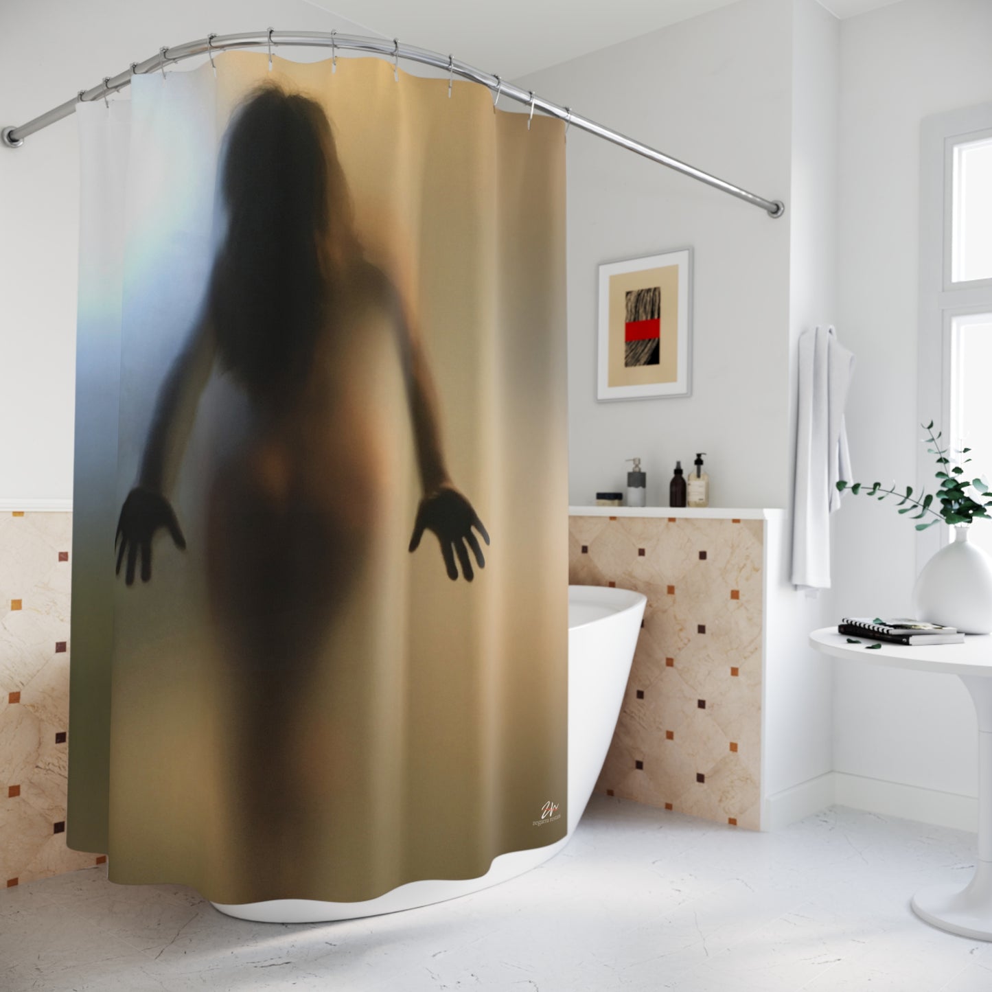 Shadow III: The Embrace Shower Curtain