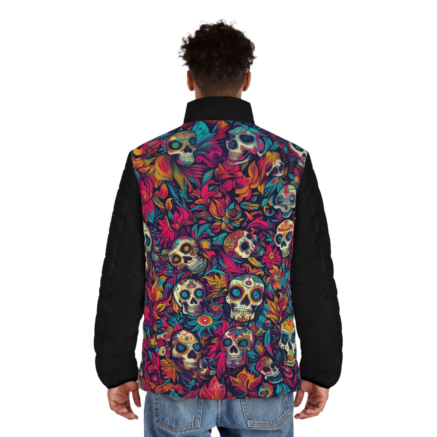 Crazy Calacas Men's Puffer Jacket