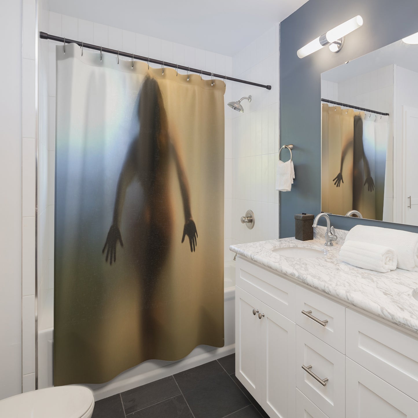 Shadow III: The Embrace Shower Curtain