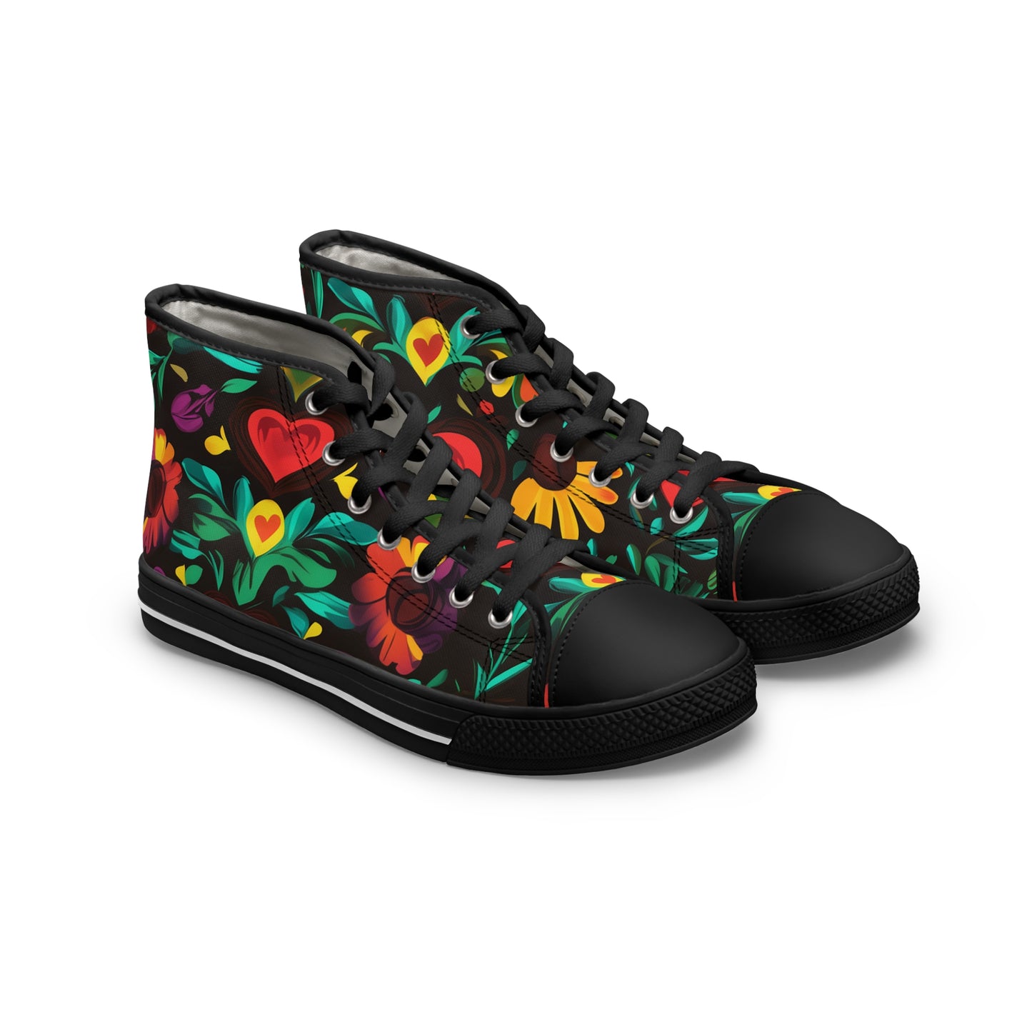 Midnight Fiesta Women's High Top Sneakers