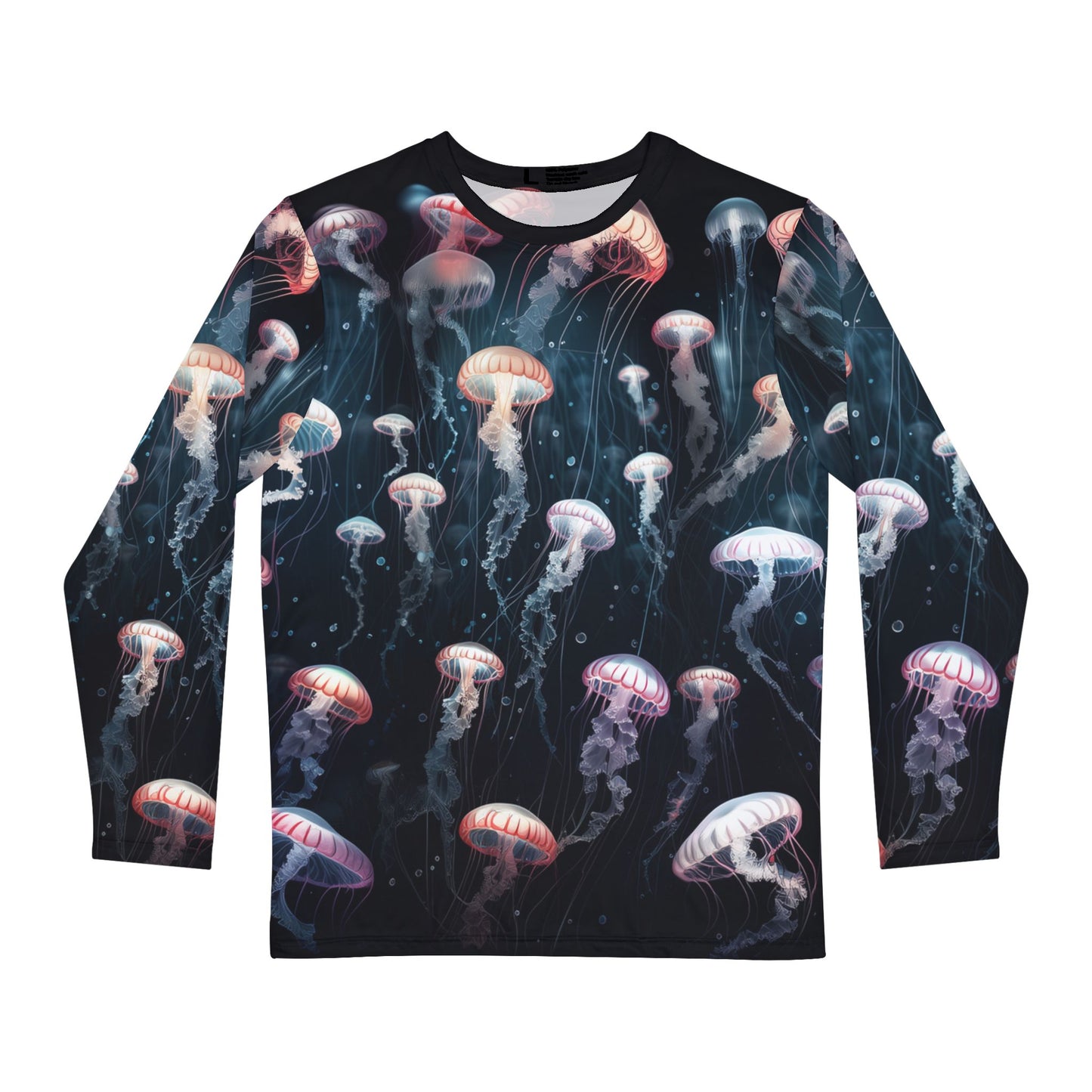 Ocean Glow Jellyfish Long Sleeve Shirt for men
