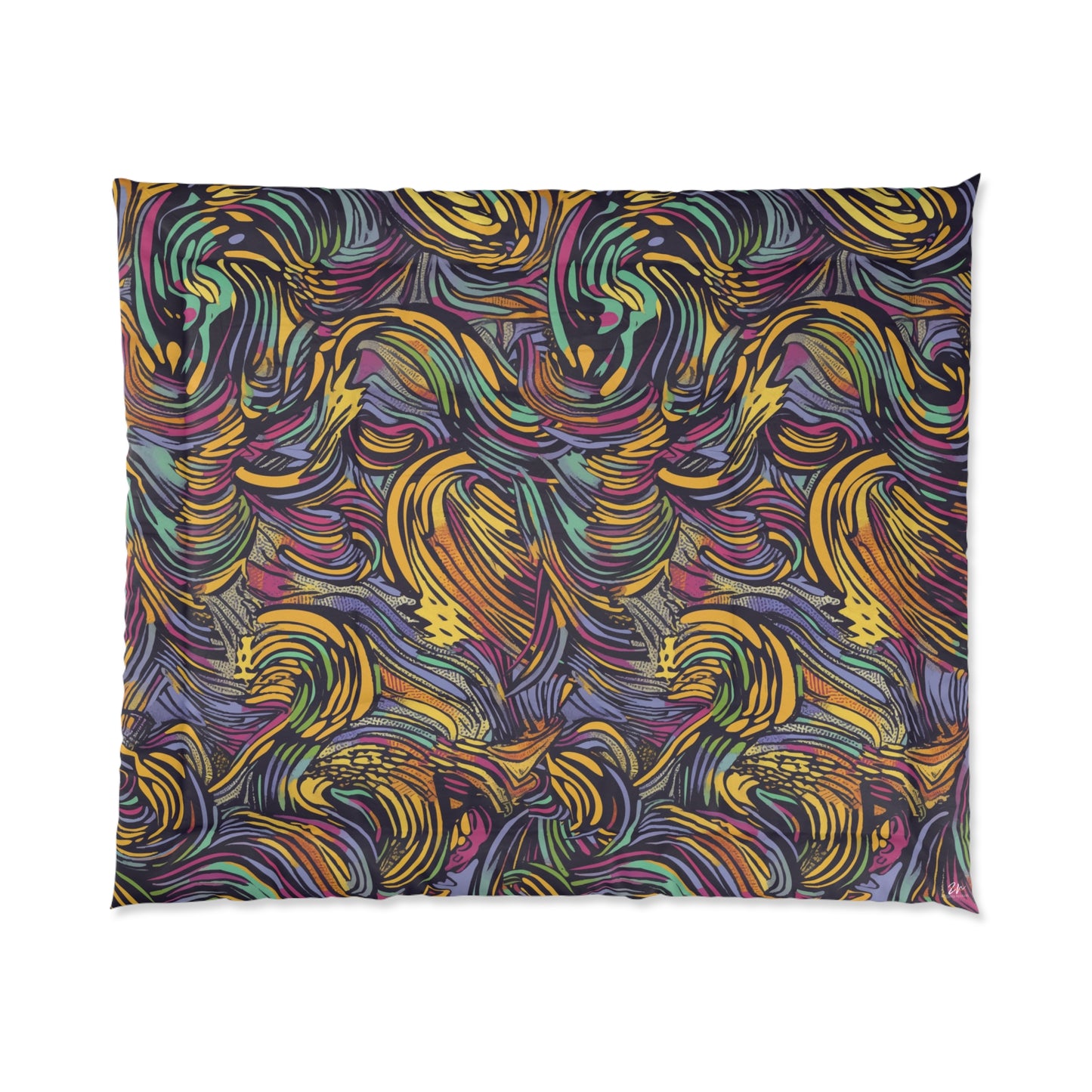 Pop Art Waves Comforter