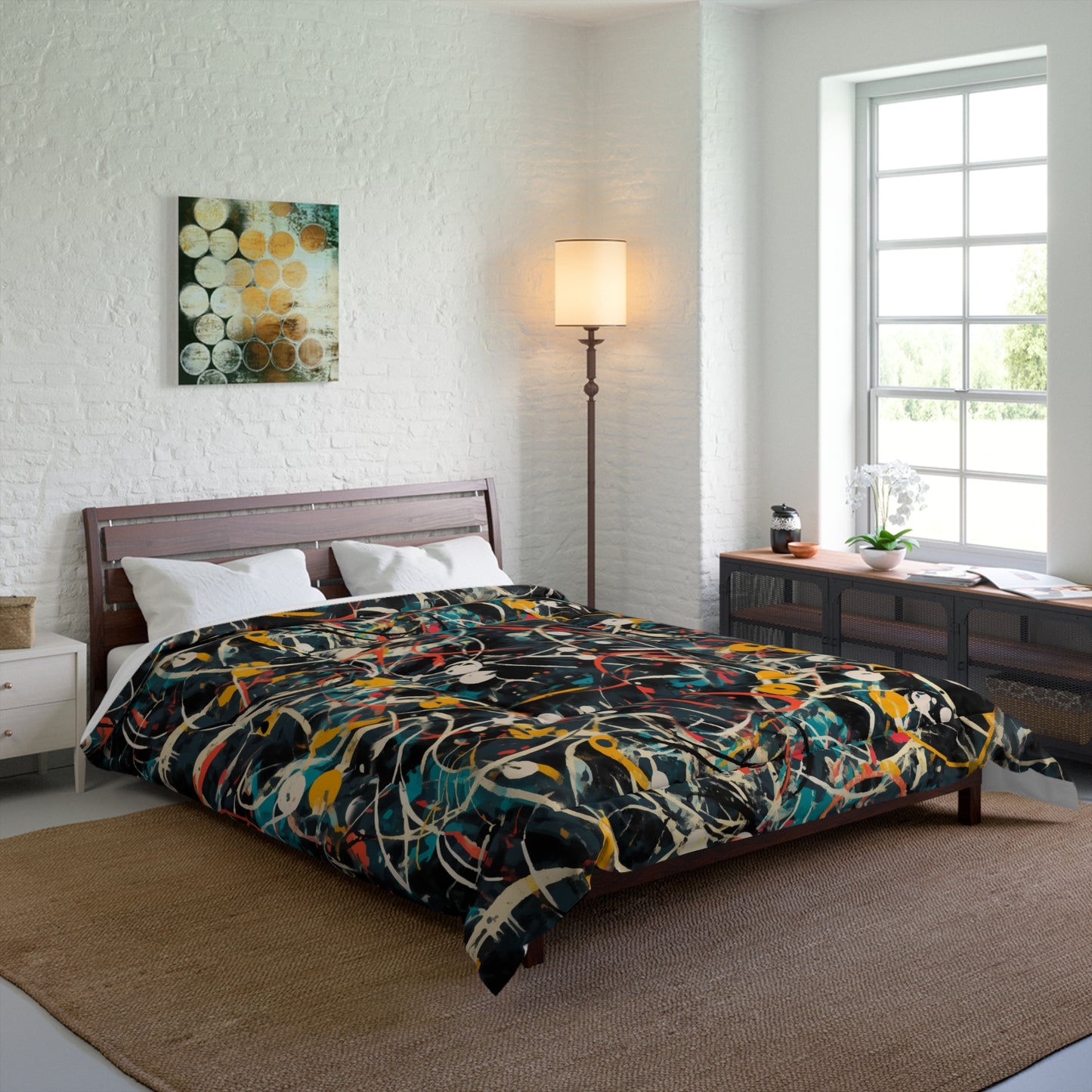 Pollock-Inspired Comforter
