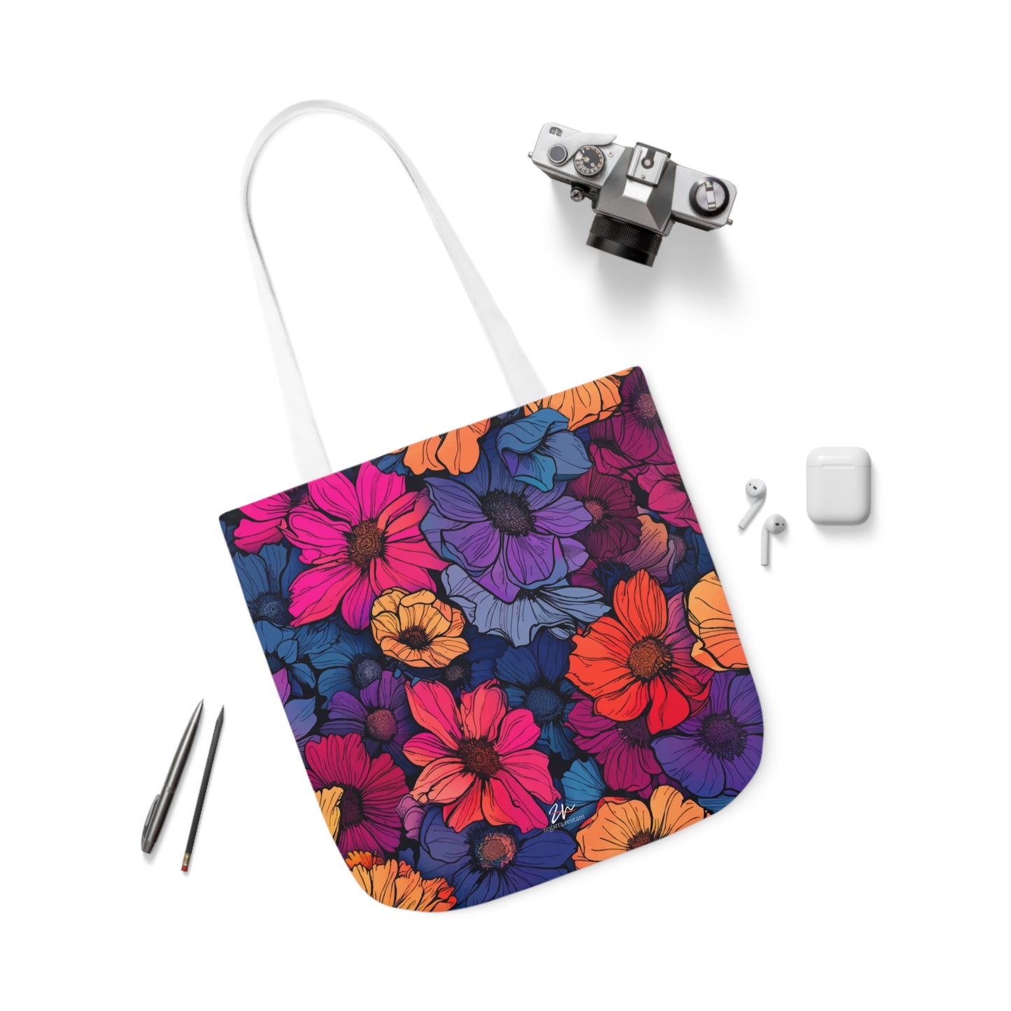 Vivid Blossoms Tote Bag