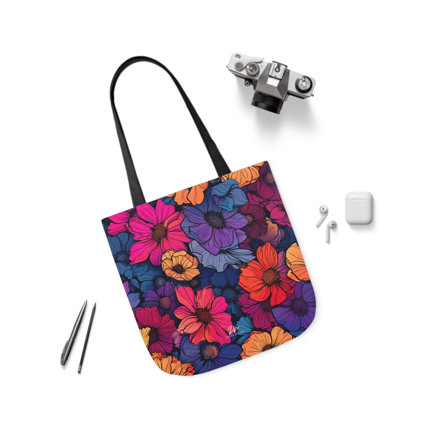 Vivid Blossoms Tote Bag