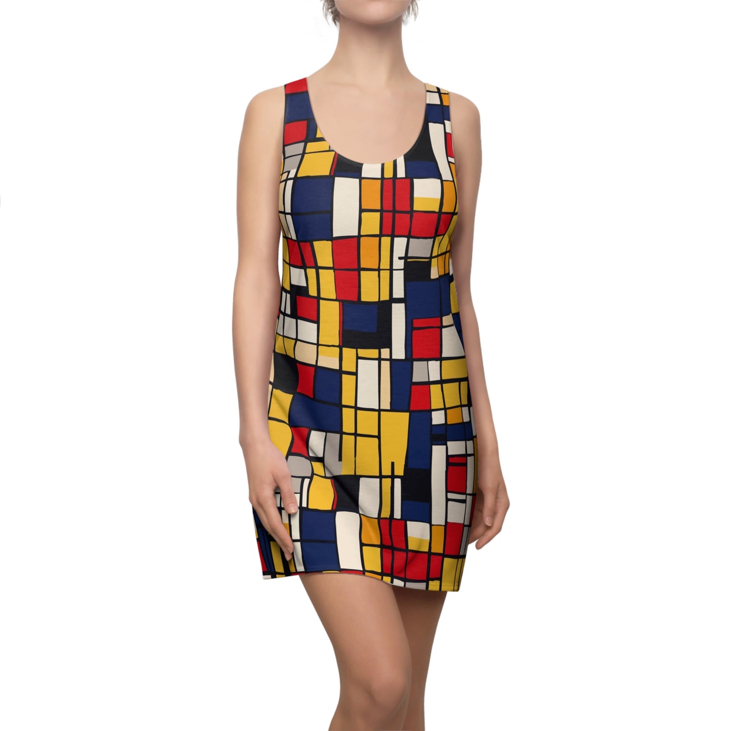 Mondrian-Inspired Racerback Dress