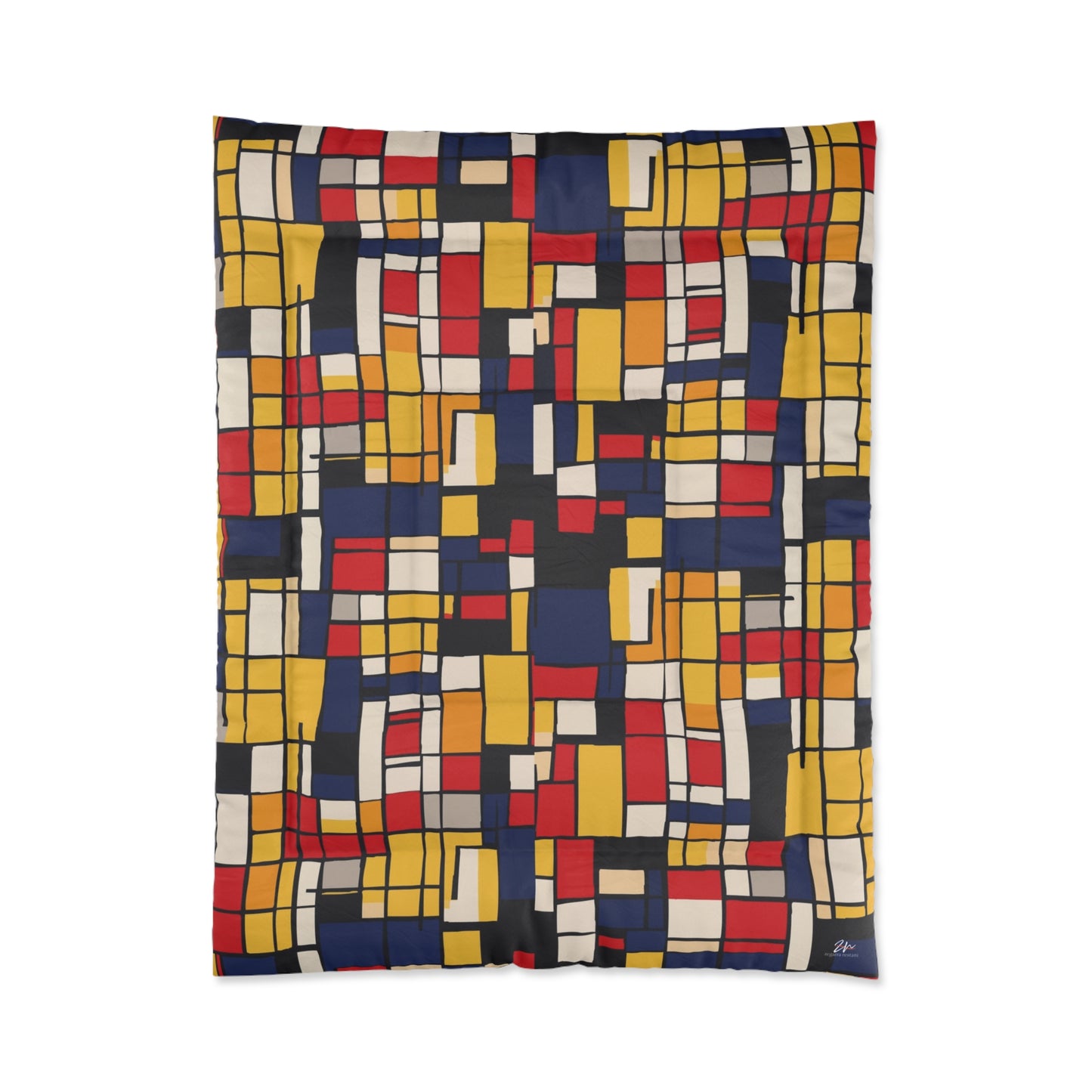 Mondrian-Inspired Comforter
