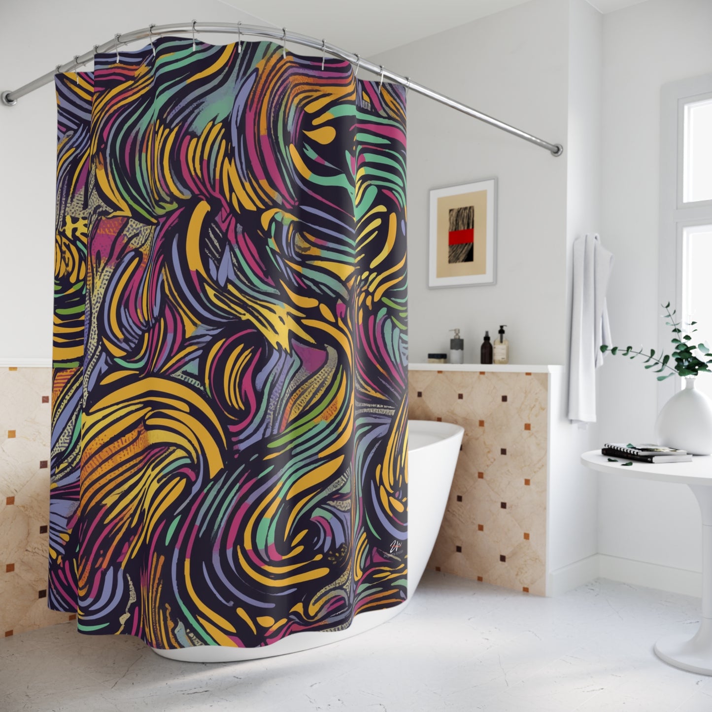 Pop Art Flow Shower Curtains