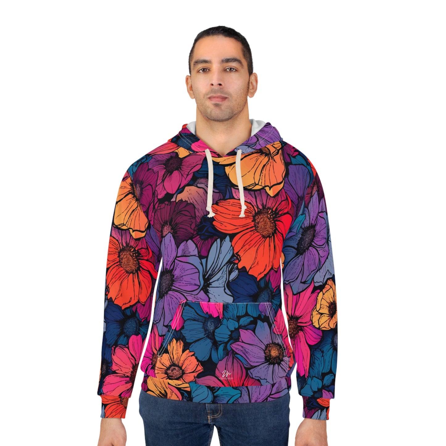 Vivid Blossom Unisex Pullover Hoodie