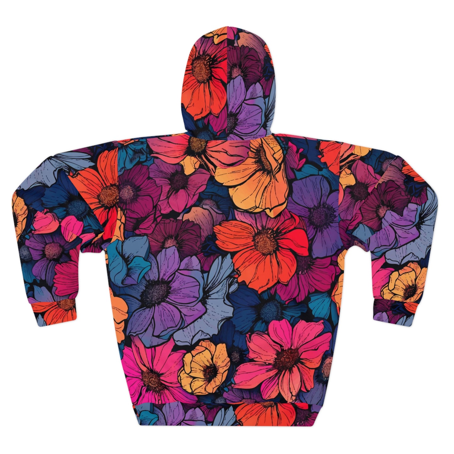 Vivid Blossom Unisex Pullover Hoodie