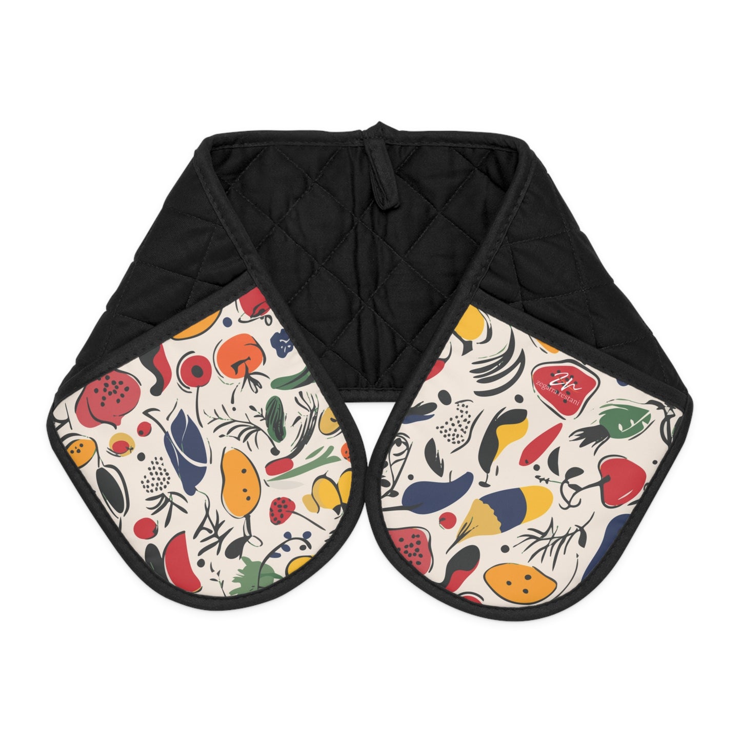 Abstract Harvest Oven Mitts