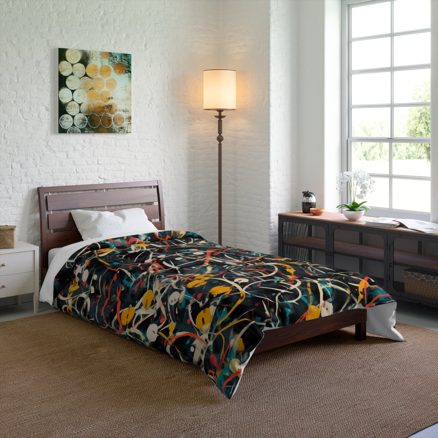 Pollock-Inspired Comforter