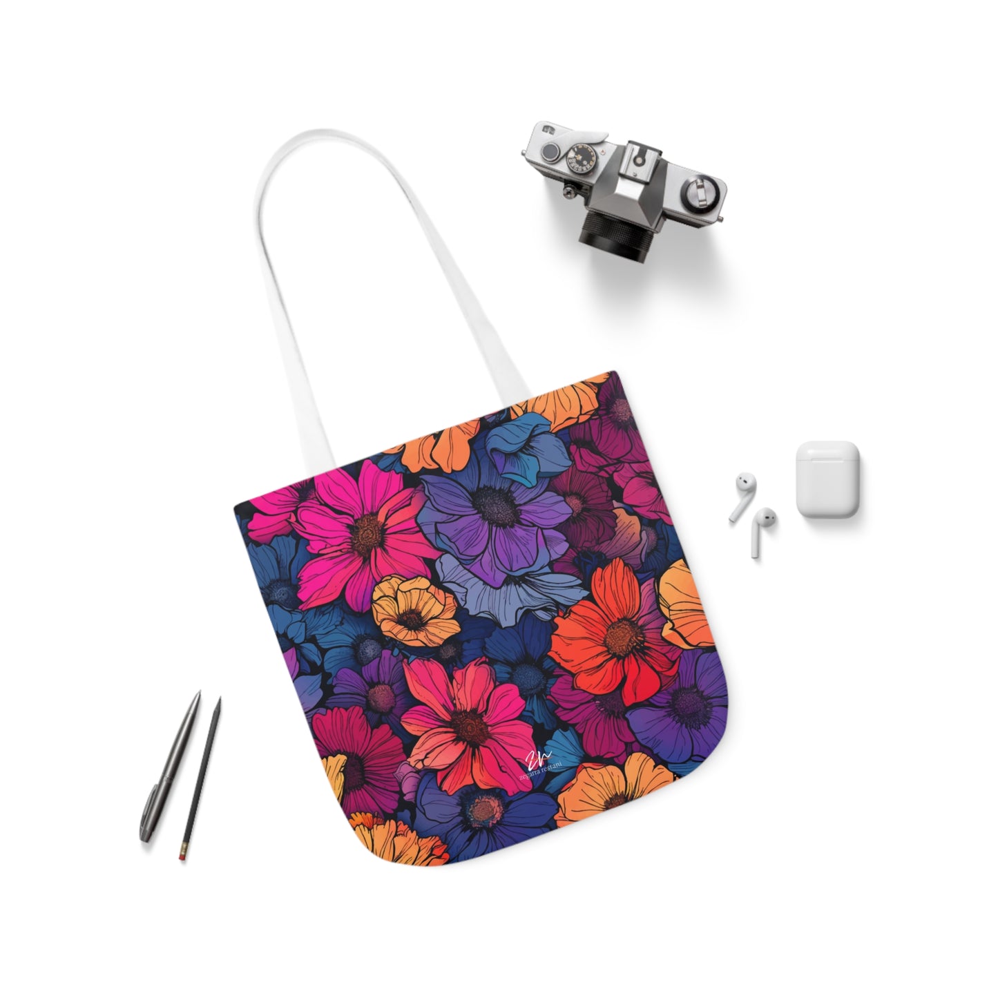 Vivid Blossoms Tote Bag