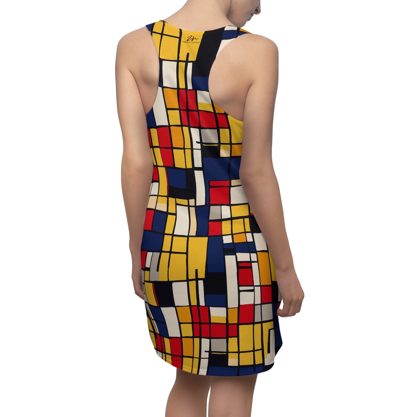 Mondrian-Inspired Racerback Dress