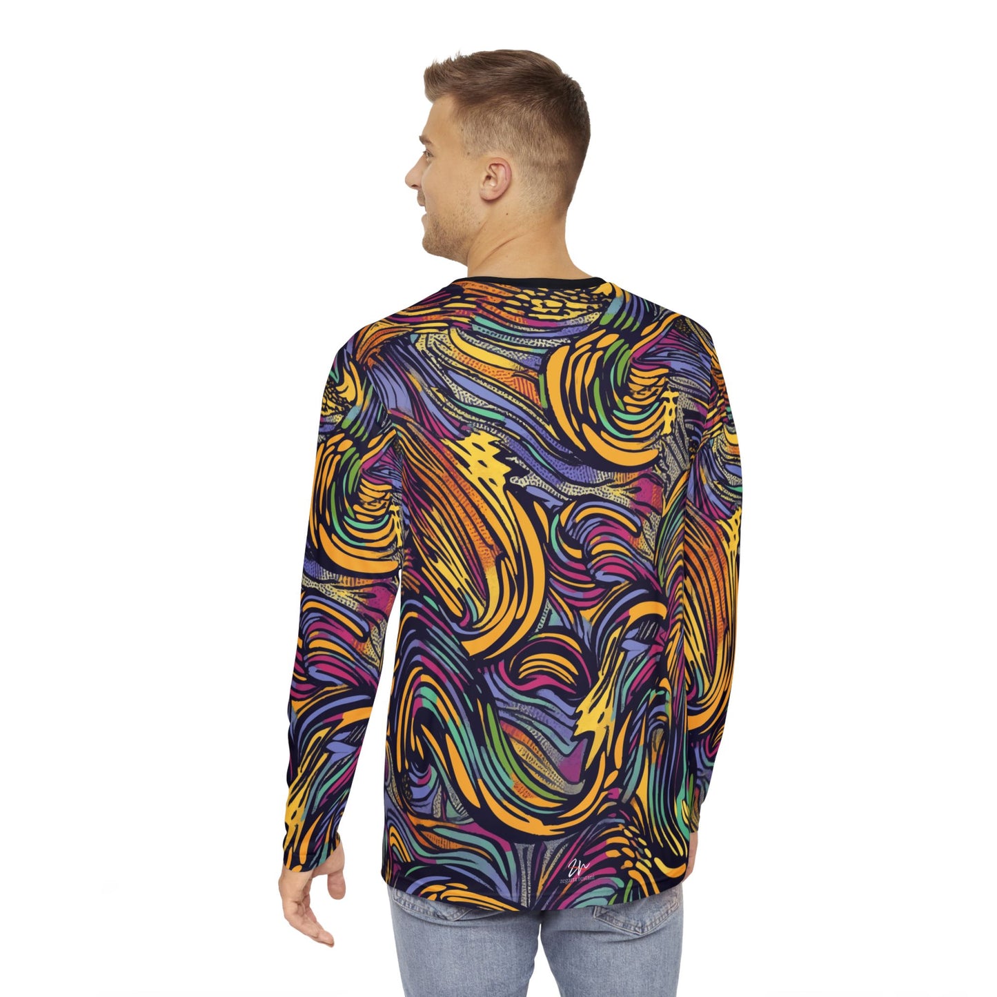Pop Art Flow Long Sleeve Shirt for men