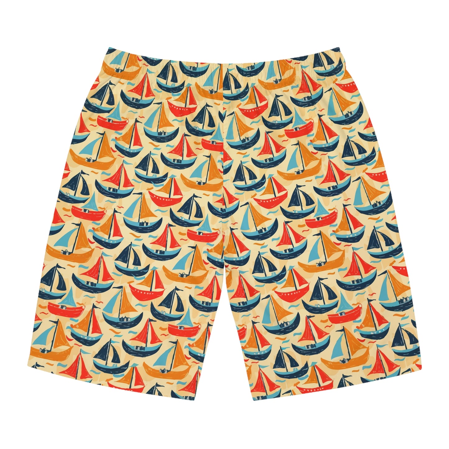 Vintage Ships Board Shorts for Men