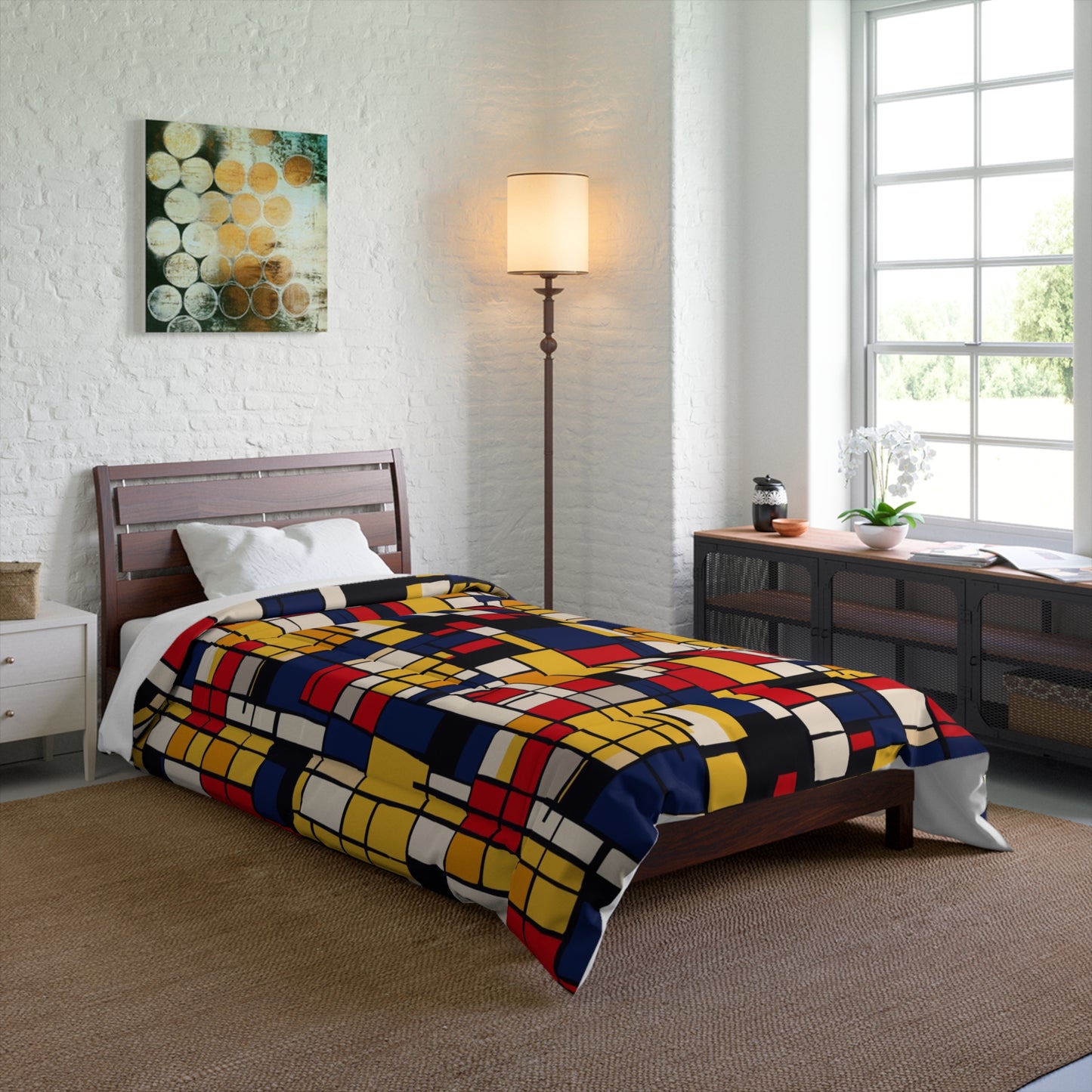 Mondrian-Inspired Comforter