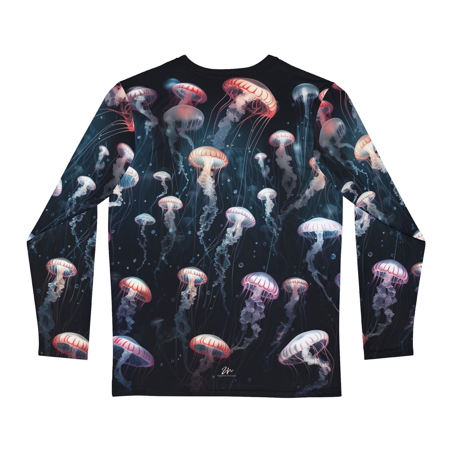 Ocean Glow Jellyfish Long Sleeve Shirt for men