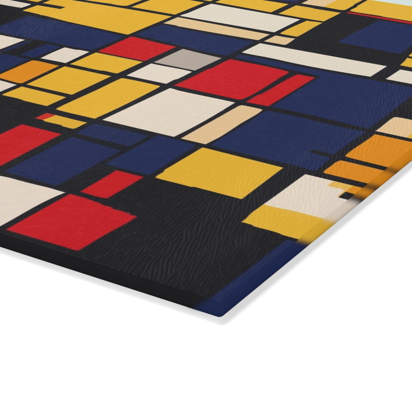 Mondrian-Inspired Glass Cutting Board