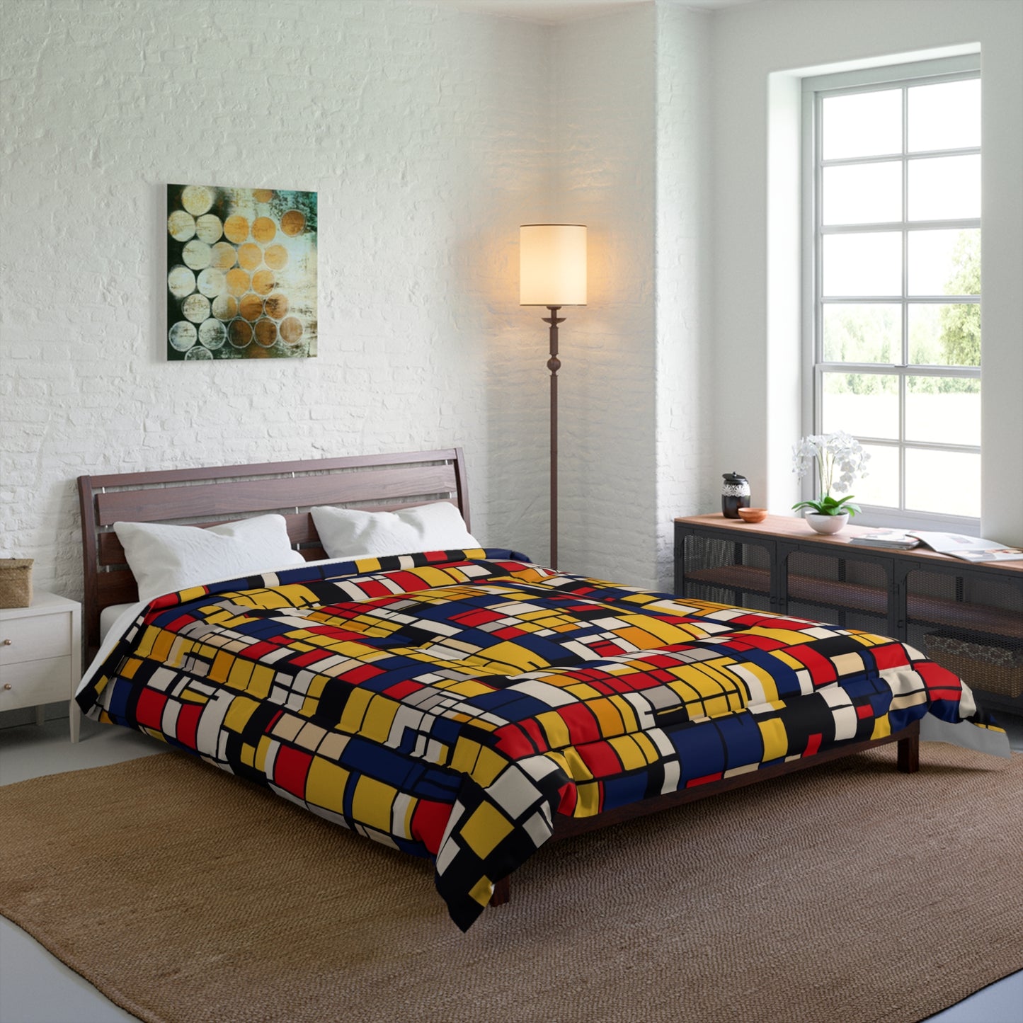 Mondrian-Inspired Comforter