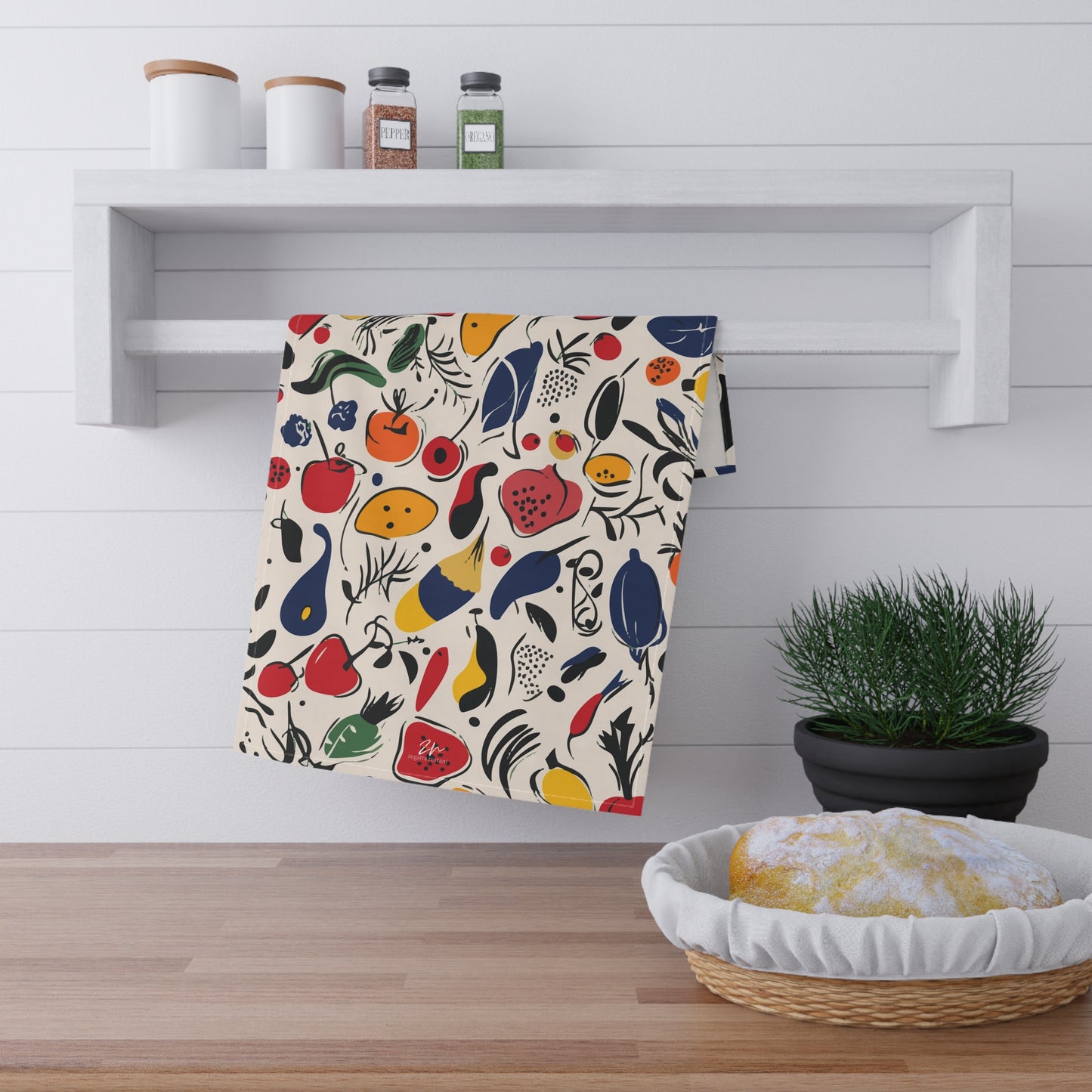 Abstract Harvest Tea TowelsTea Towels