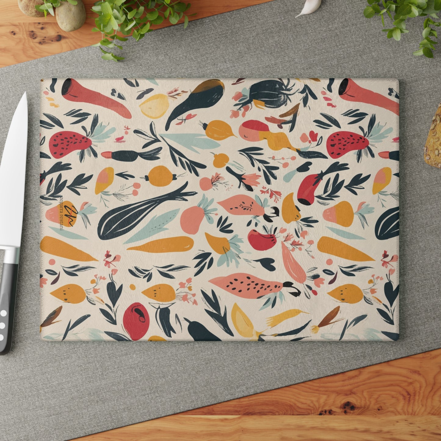 Modern Organic Glass Cutting Board