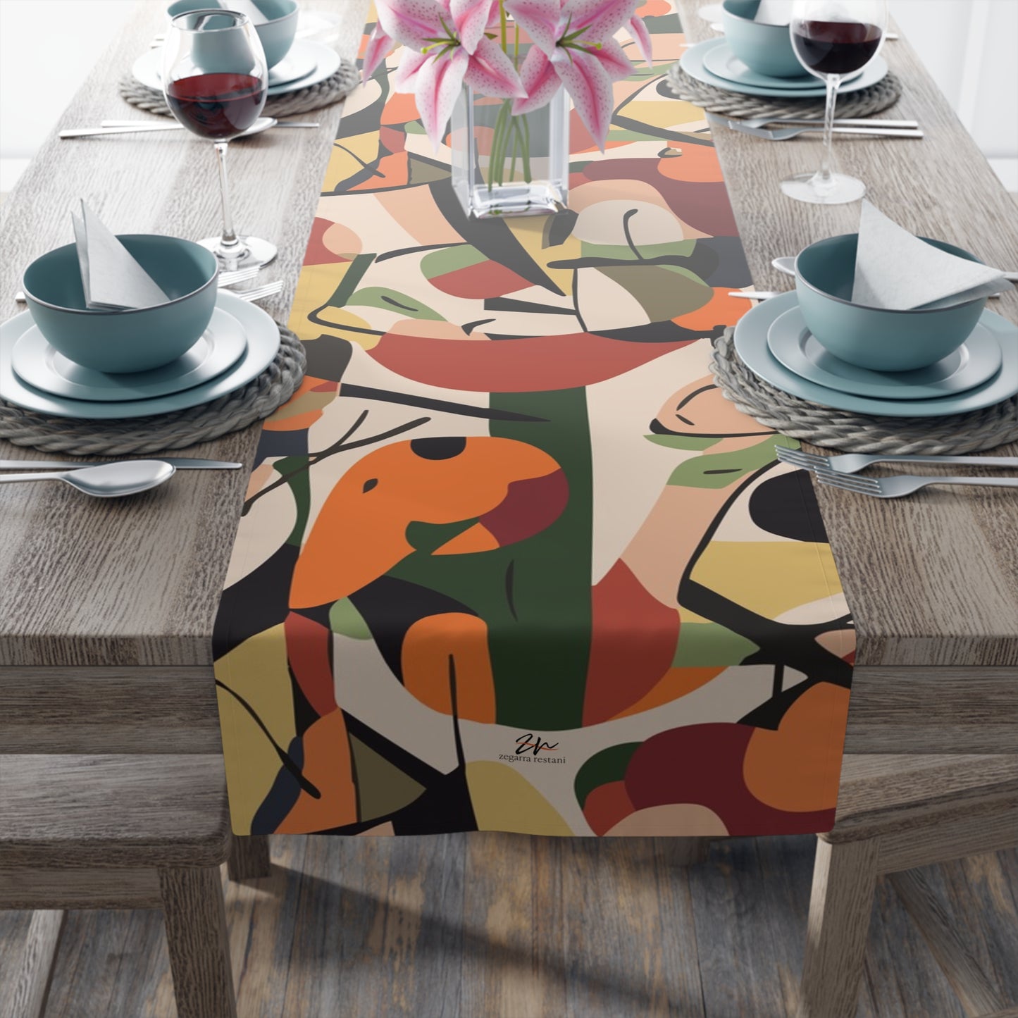 Cubist Garden Runner