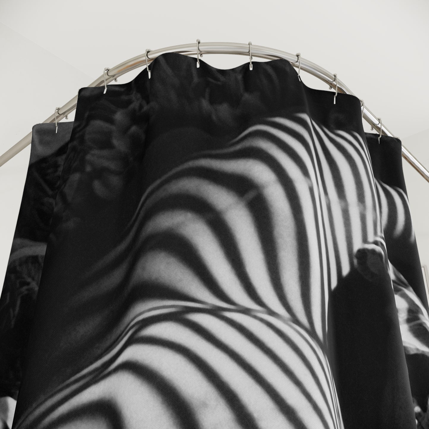 Striped Silhouette Shower Curtains