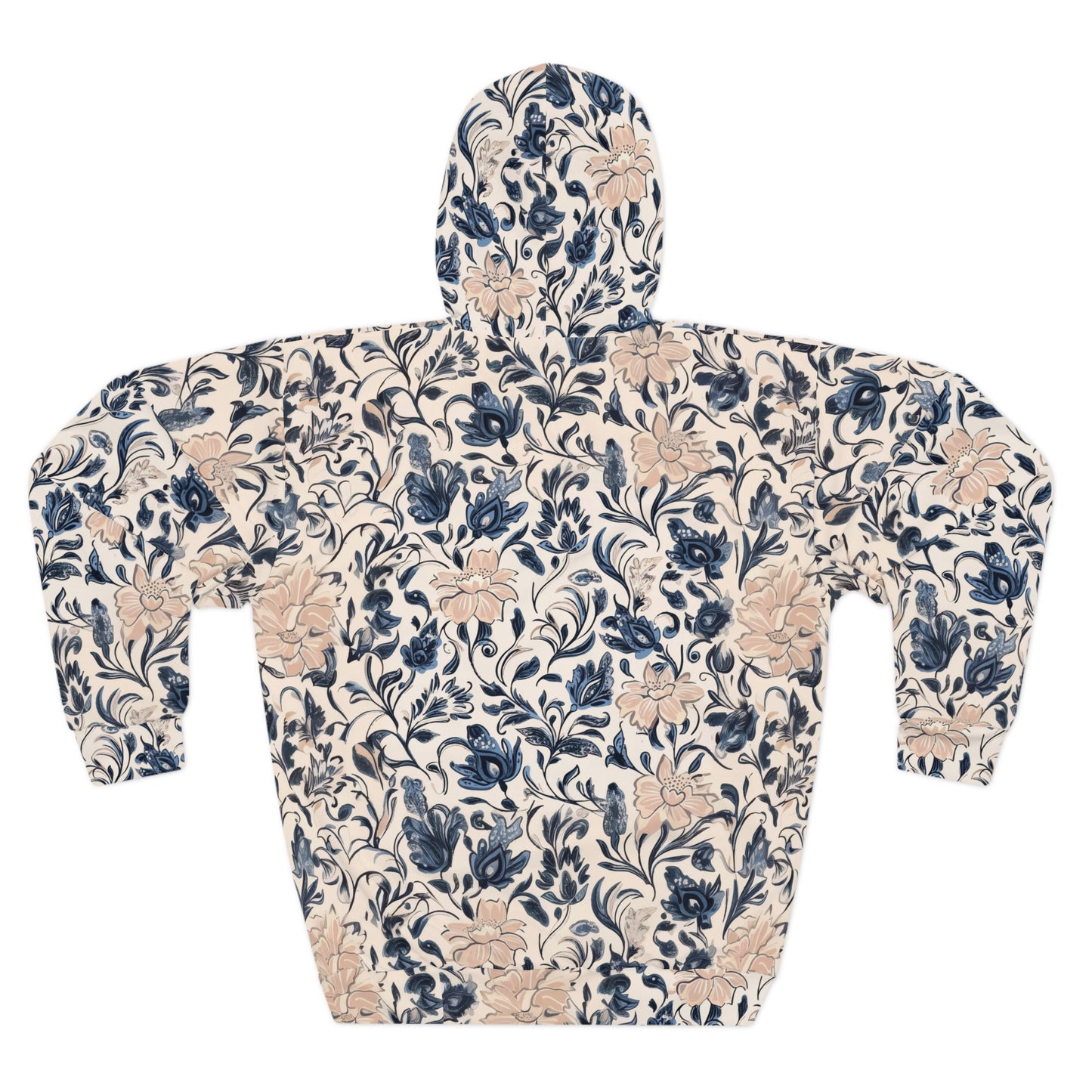 Porcelain Bloom Unisex Pullover Hoodie