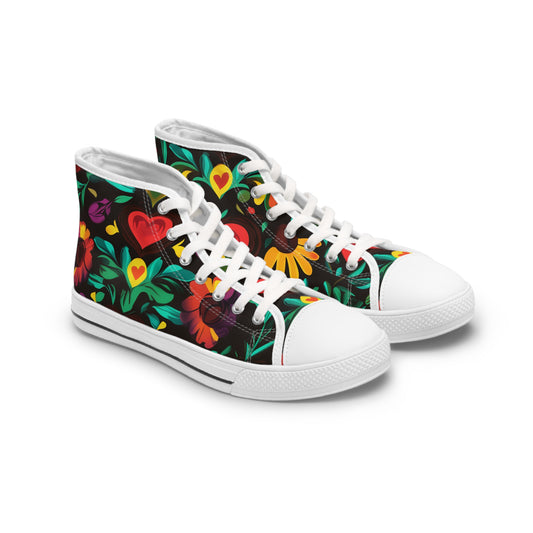 Midnight Fiesta Women's High Top Sneakers
