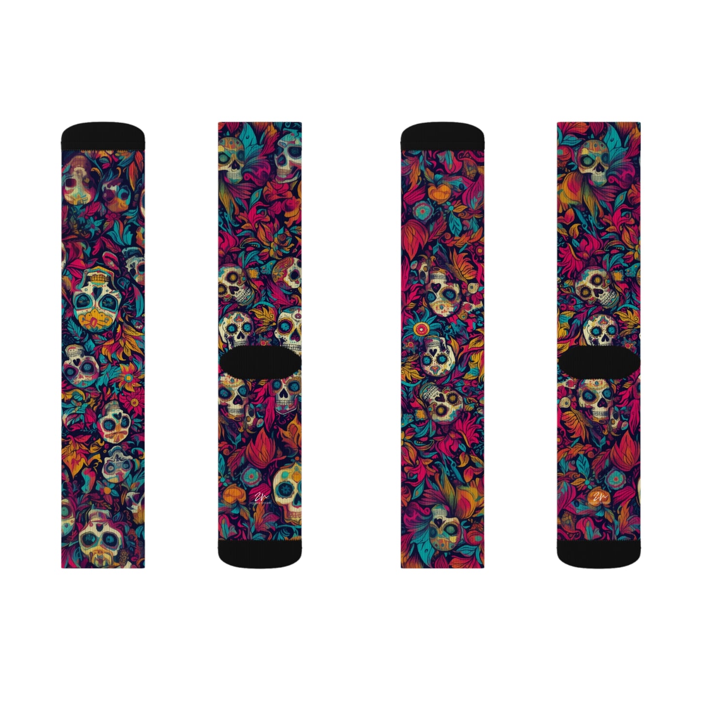Crazy Calacas Sublimation Socks