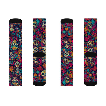 Crazy Calacas Sublimation Socks