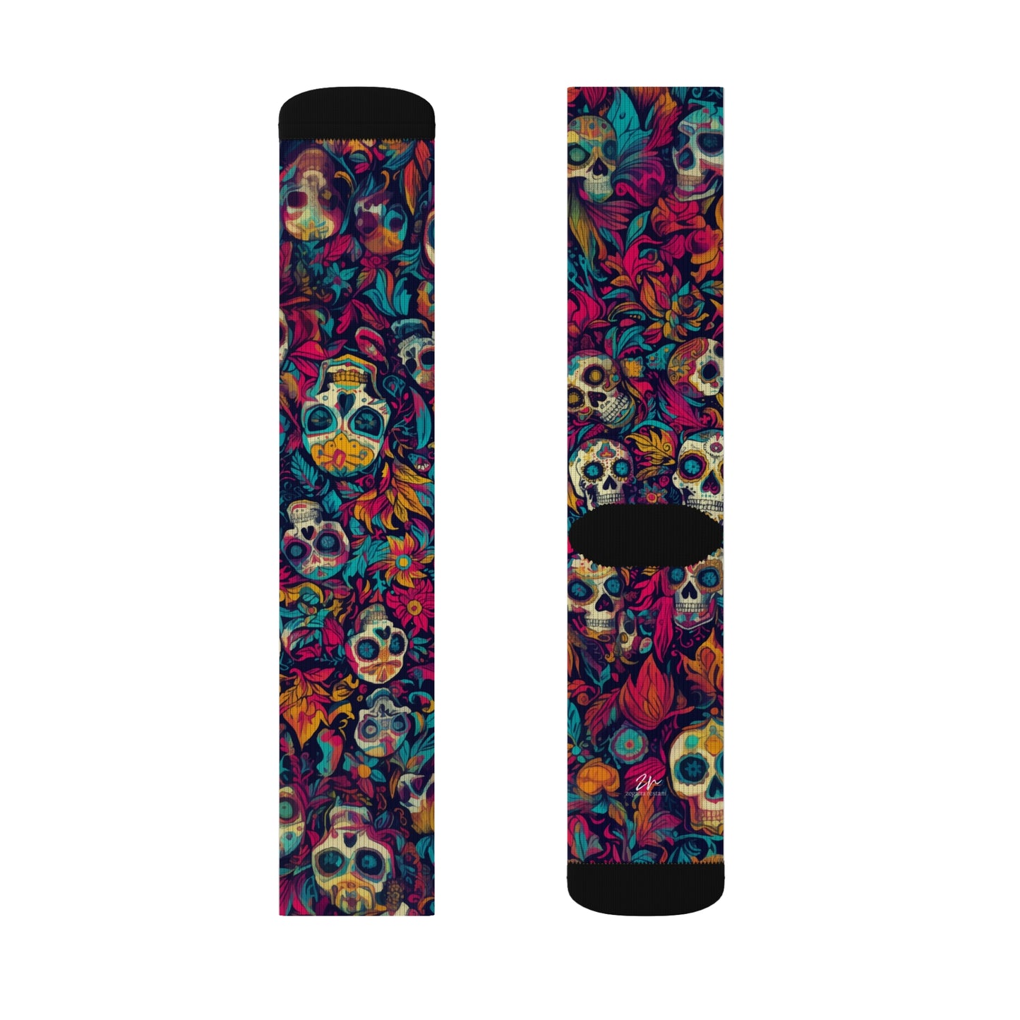 Crazy Calacas Sublimation Socks