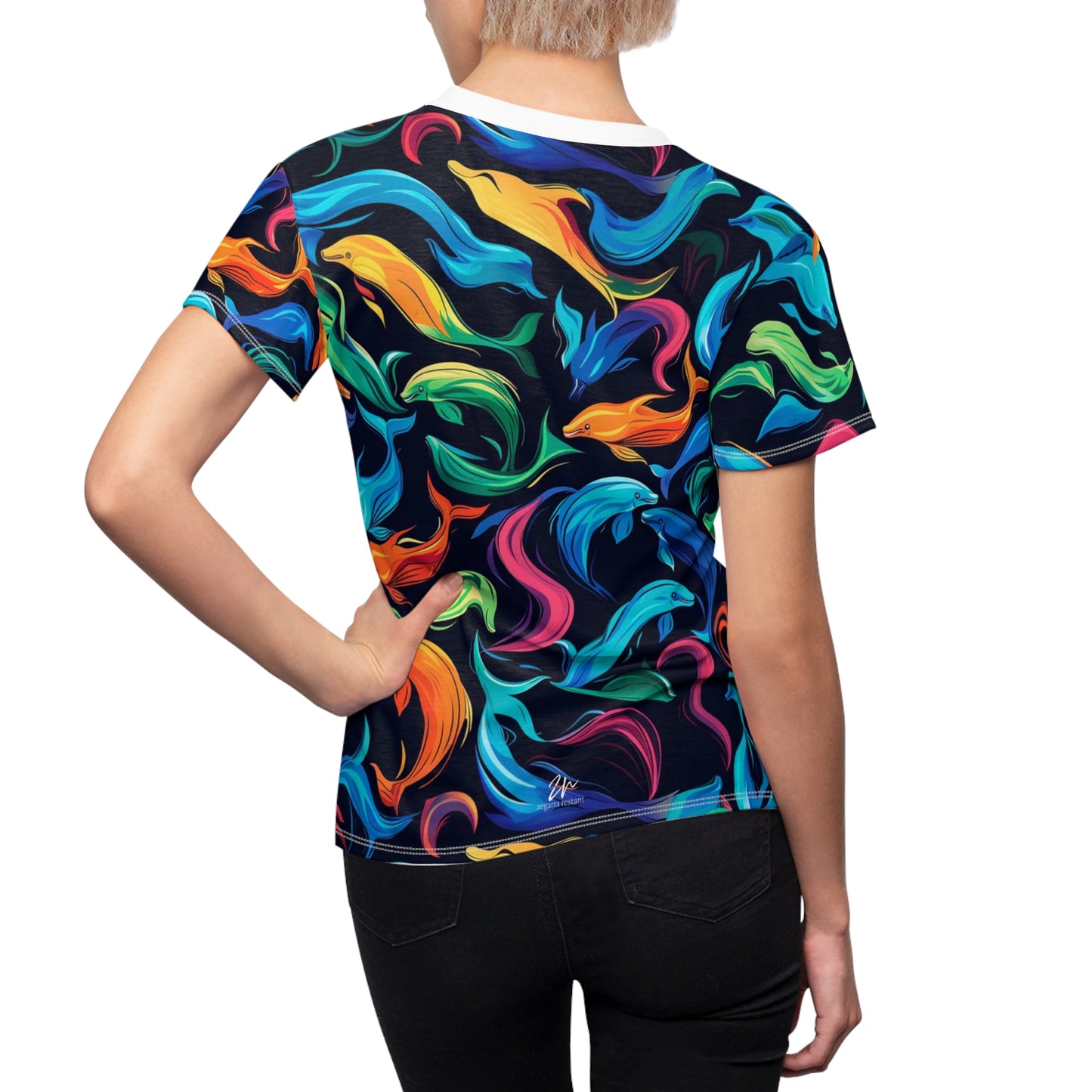 Vincent's Dolphins Women's Cut & Sew Tee